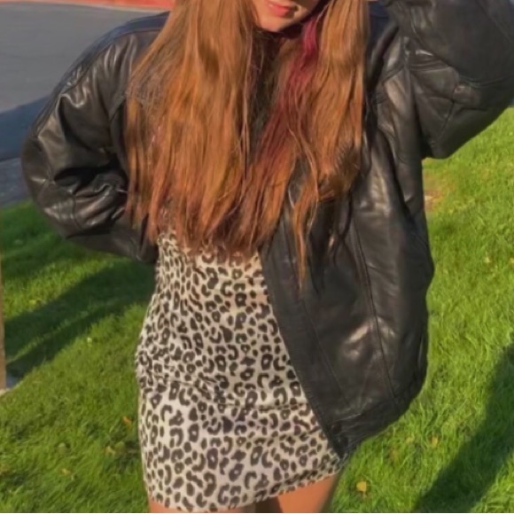 Vintage Leather Bomber jacket - Picture 4 of 4